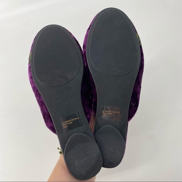 Wild‎ Diva Plum Butterfly Embroidered Starla Mule - Picture 4 of 7